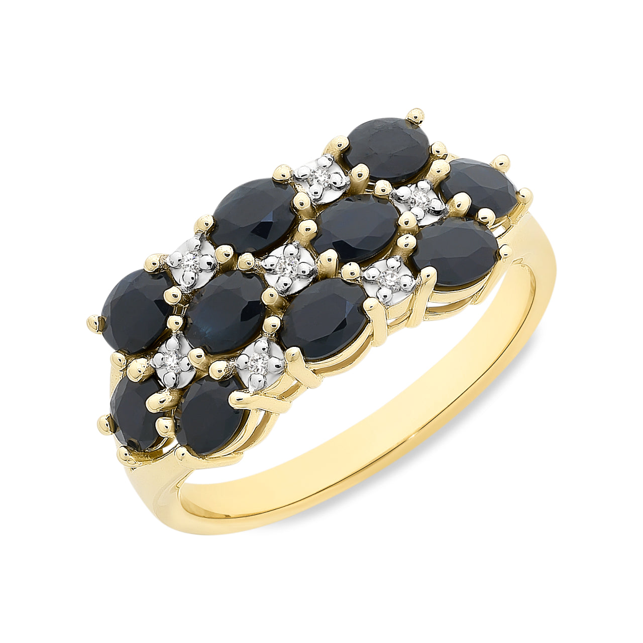 9Ct Yellow Gold And Sapphire Ring