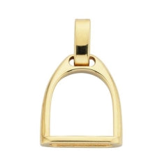 9Ct Yellow Gold Stirrup Pendant