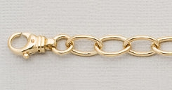 9Ct Yellow Gold Open Link Braclet