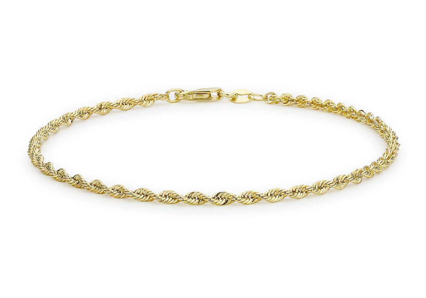 9Ct Yellow Gold Singapore Twist Chain Bracelet