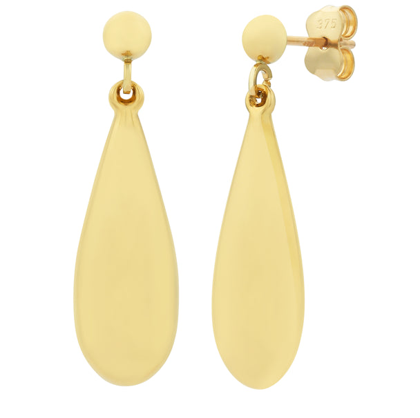 9ct Yellow Gold Drop Earrings