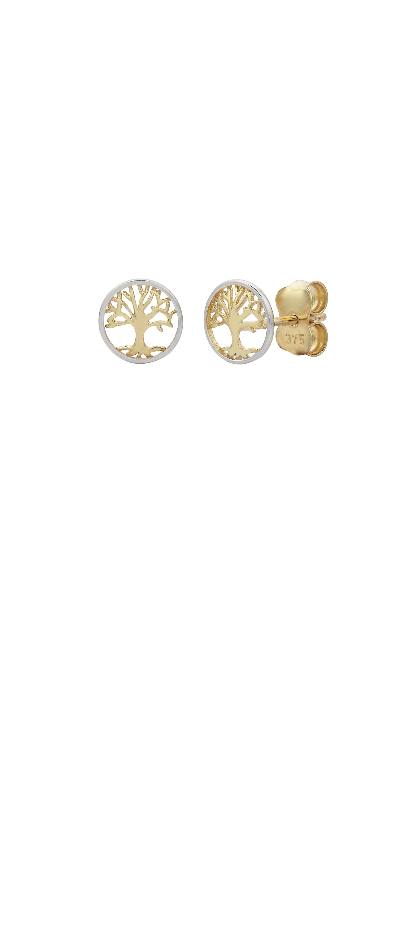 9ct Gold Tree Of Life Earrings