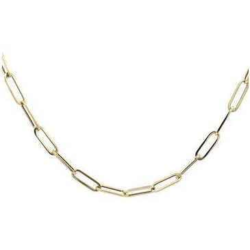 9ct Yellow Gold Paperclip Chain