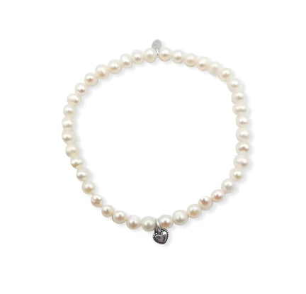 La Pierre Fresh Water Pearl Stretchy Bracelet