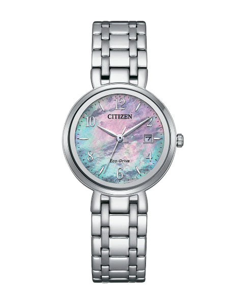 Ladies Eco Drive Mother Of Pearl Dial