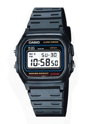 Black Casio Digital Watch W59-1V