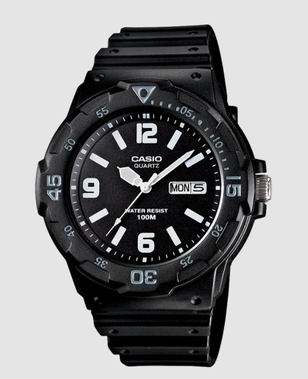 Mens Casio Black Analogue Watch