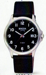 Mens Boccia Titanium Leather Strap