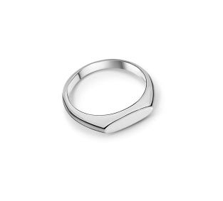 Bijoux Rectangle Top Silver Ring