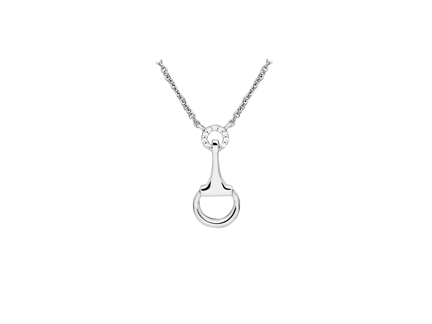 Sterling Silver Bridle Bit Pendant