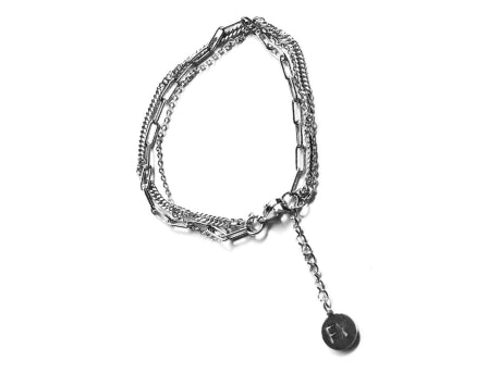 Fabuleux Voux Steel Three Row Bracelet