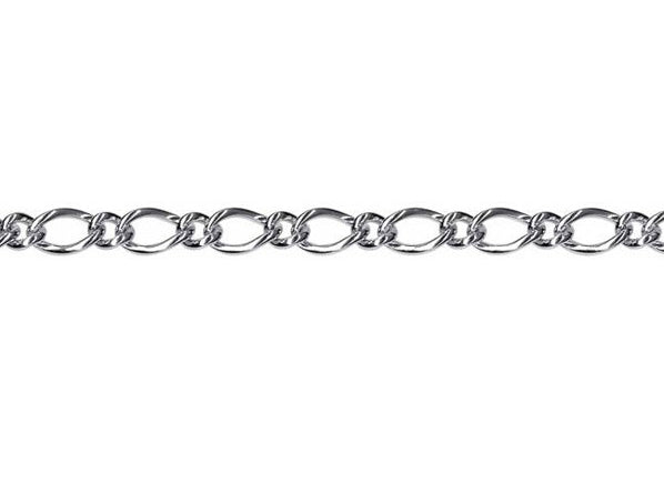 Sterling Silver Oval figaro bracelet