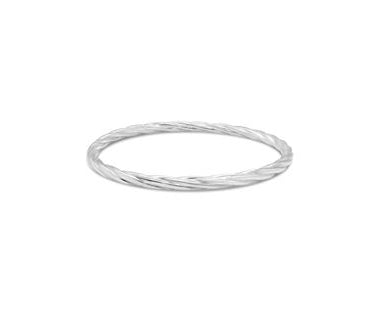 Sterling Silver Twist Bangle