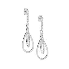 Ellani Sterling Silver Chandelier Drop Earrings