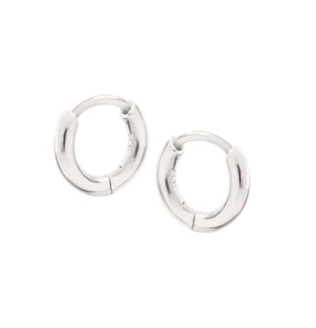 Sterling silver huggie earrings