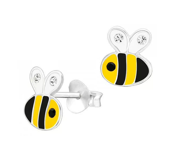 Sterling Silver Bee Earrings