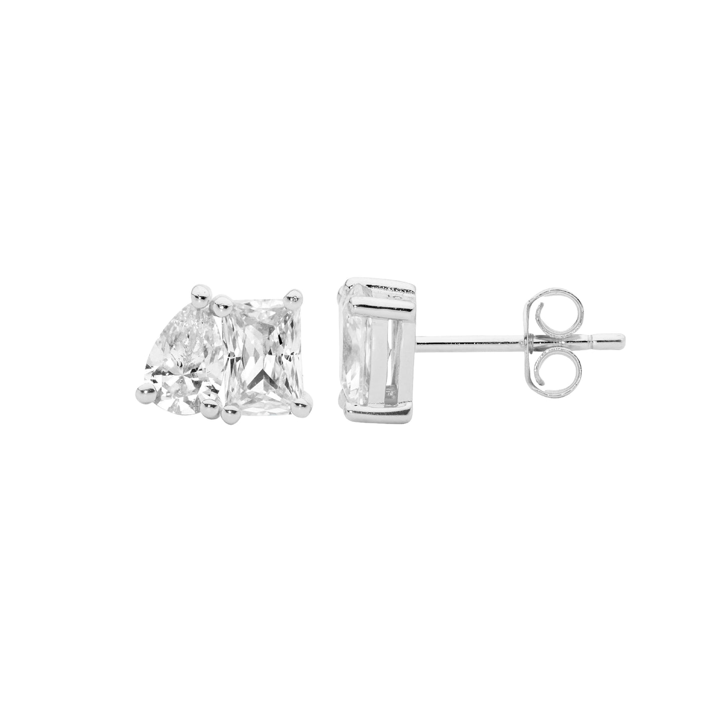 Sterling Silver Cz Earrings