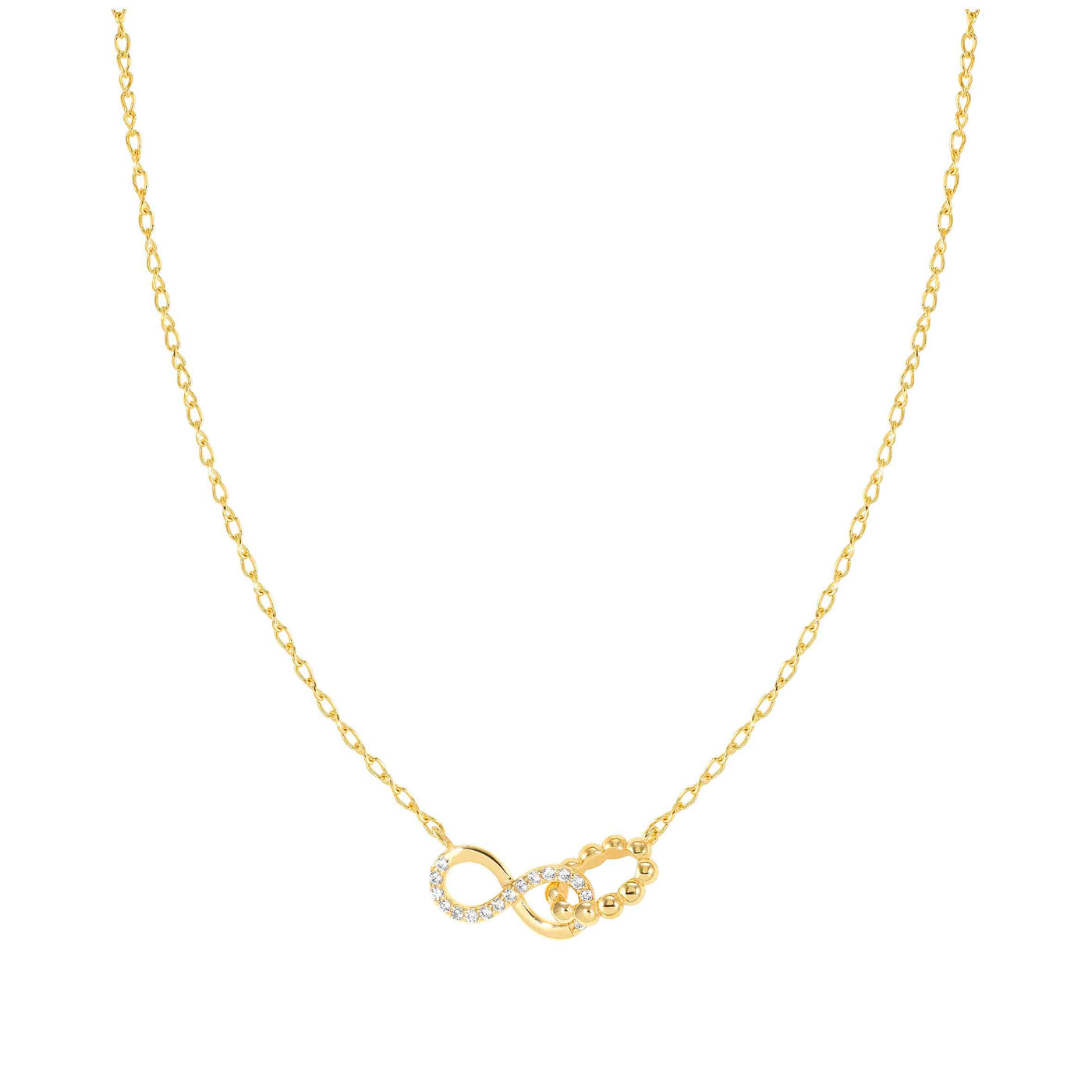 Nomination Sterling Gold Plated Lovecloud Infinity Necklace 240504/005