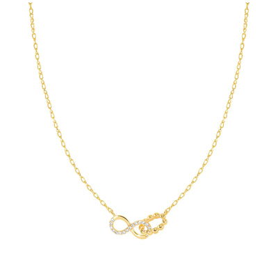 Nomination Sterling Gold Plated Lovecloud Infinity Necklace 240504/005