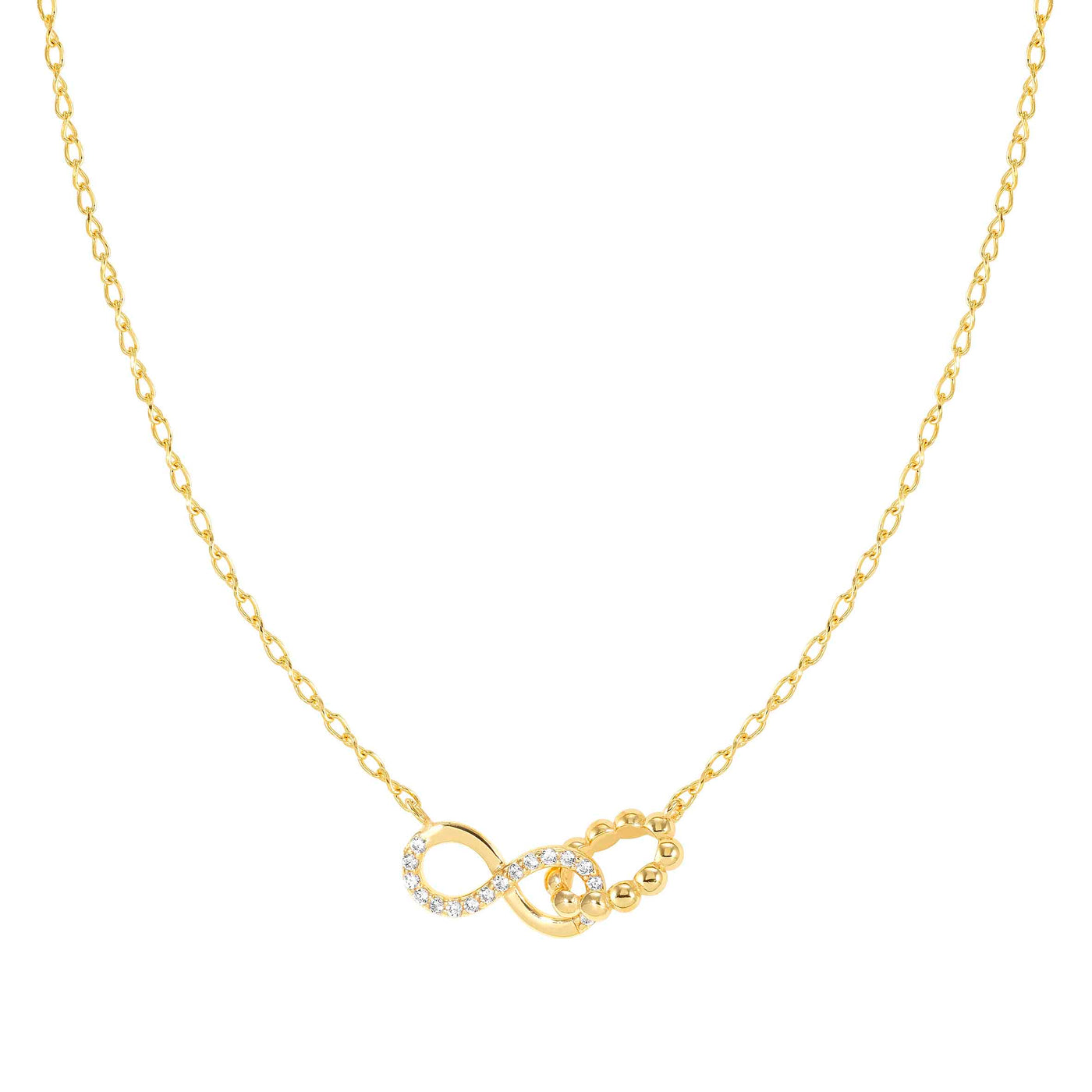 Nomination Sterling Gold Plated Lovecloud Infinity Necklace 240504/005