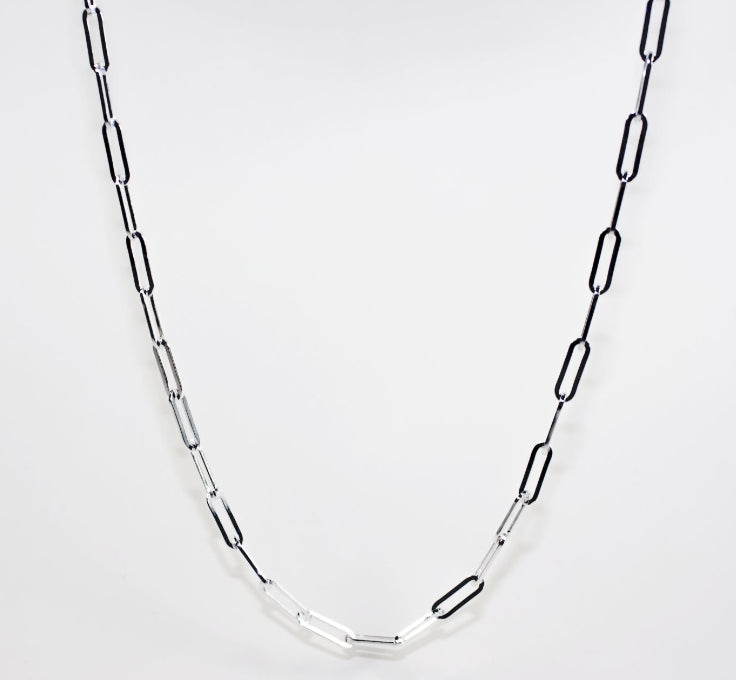 Sterlinmg Silver Paperclip Chain