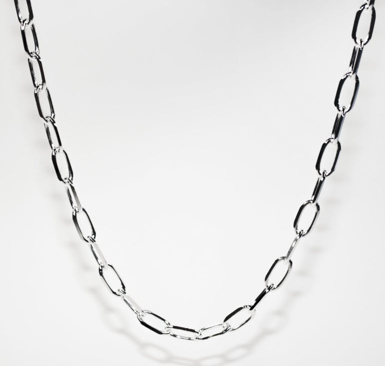 Sterling Silver Paperclip Link Chain