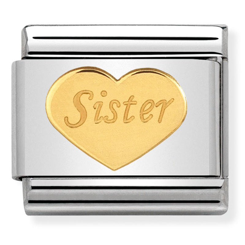 Nom-030162 36 18ct Yellow Gold Sister Heart