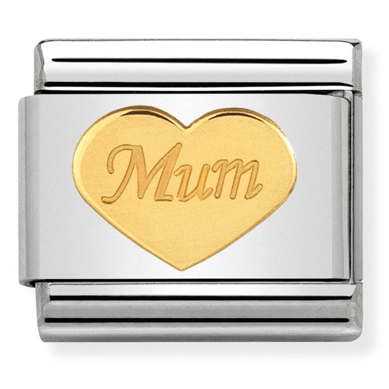 Nom-030162 38 Steel & 18Ct Gold (Mum Heart)