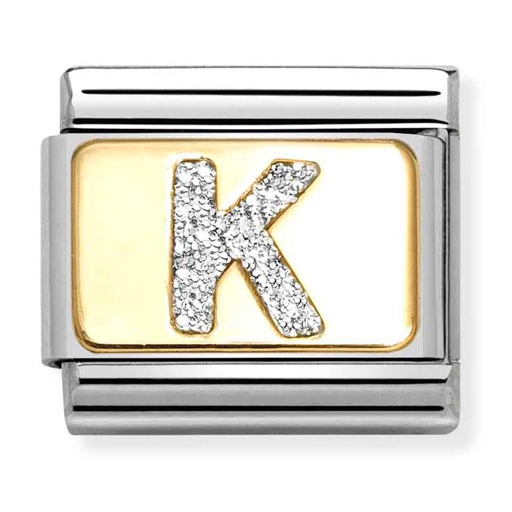 NOM 030291 11 Steel and 18ct Yellow Gold Glitter K