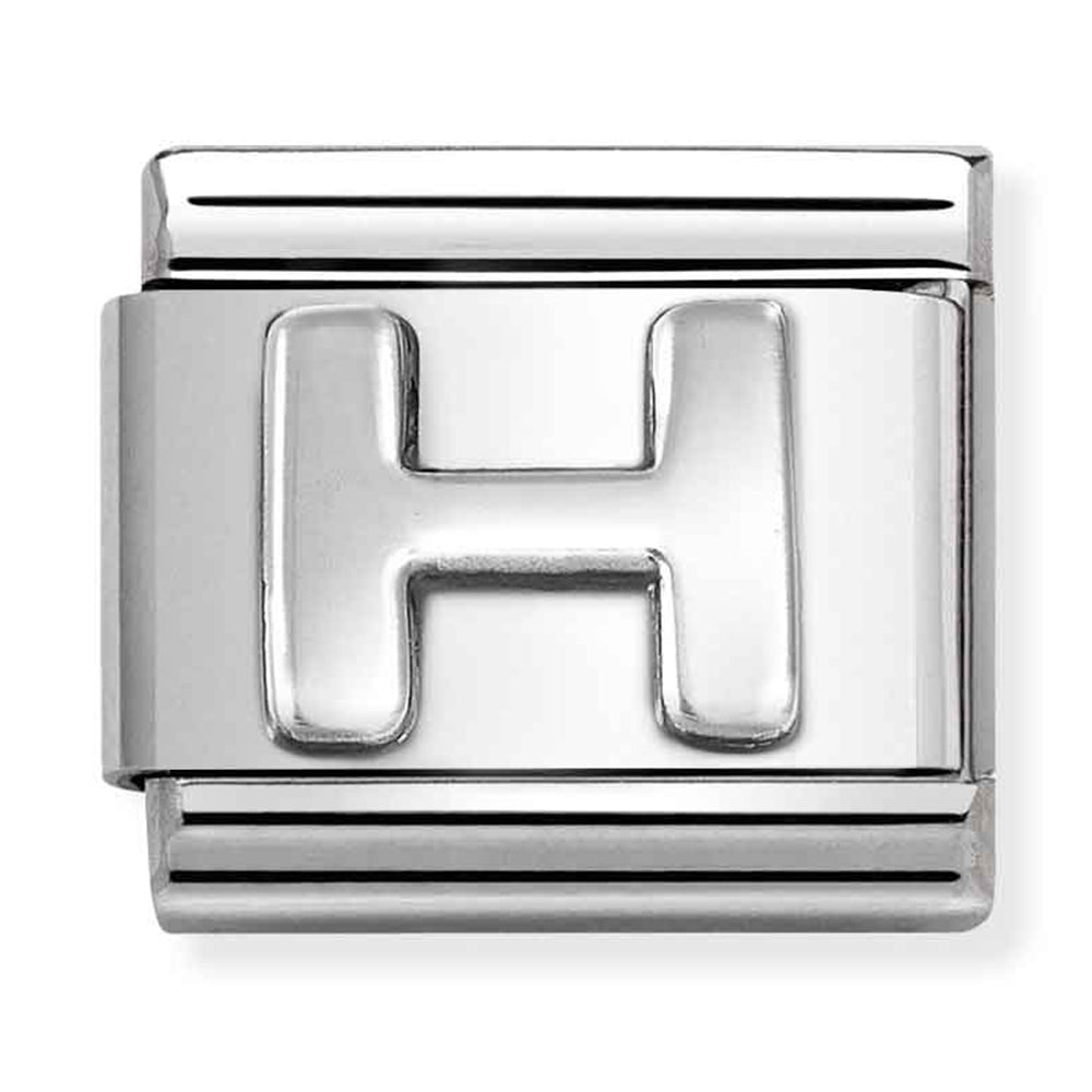 Nomination Composable 330113/08 Letter H Silver