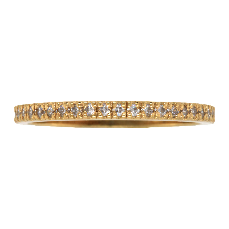 9Ct Yellow Gold Diamond Set Band