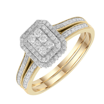 9ct Yellow Gold Bridal Set