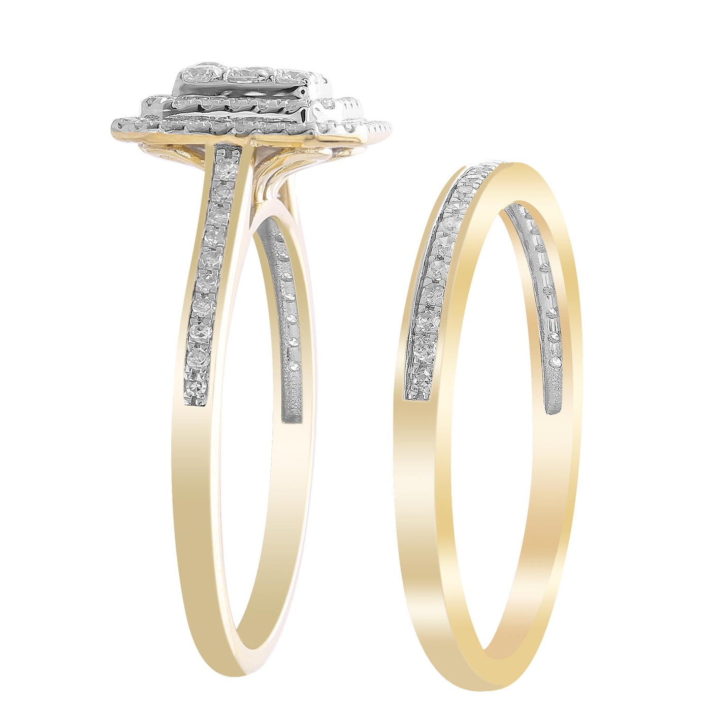 9ct Yellow Gold Bridal Set