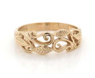 9Ct Yellow Gold Filigree Ring