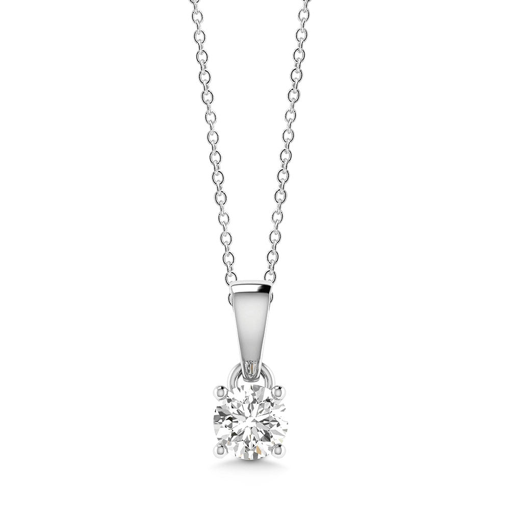 18ct White Gold Diamond Pendant