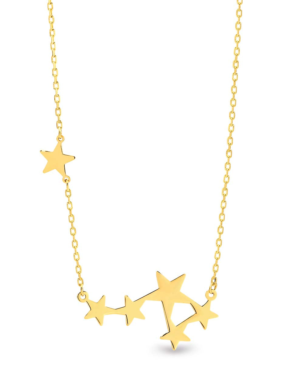 9ct Yellow Gold Star Necklace