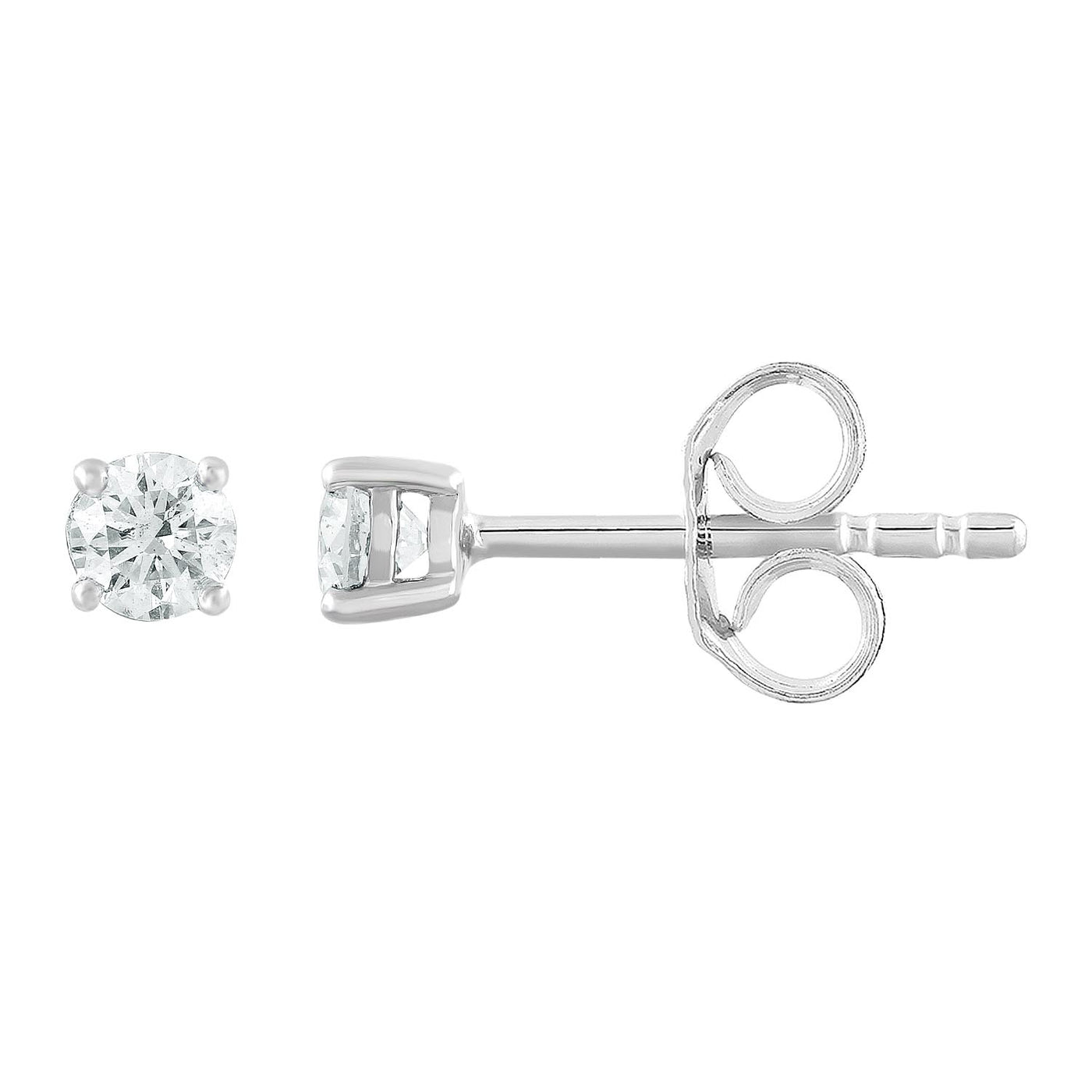 White Gold Diamond Stud Earrings