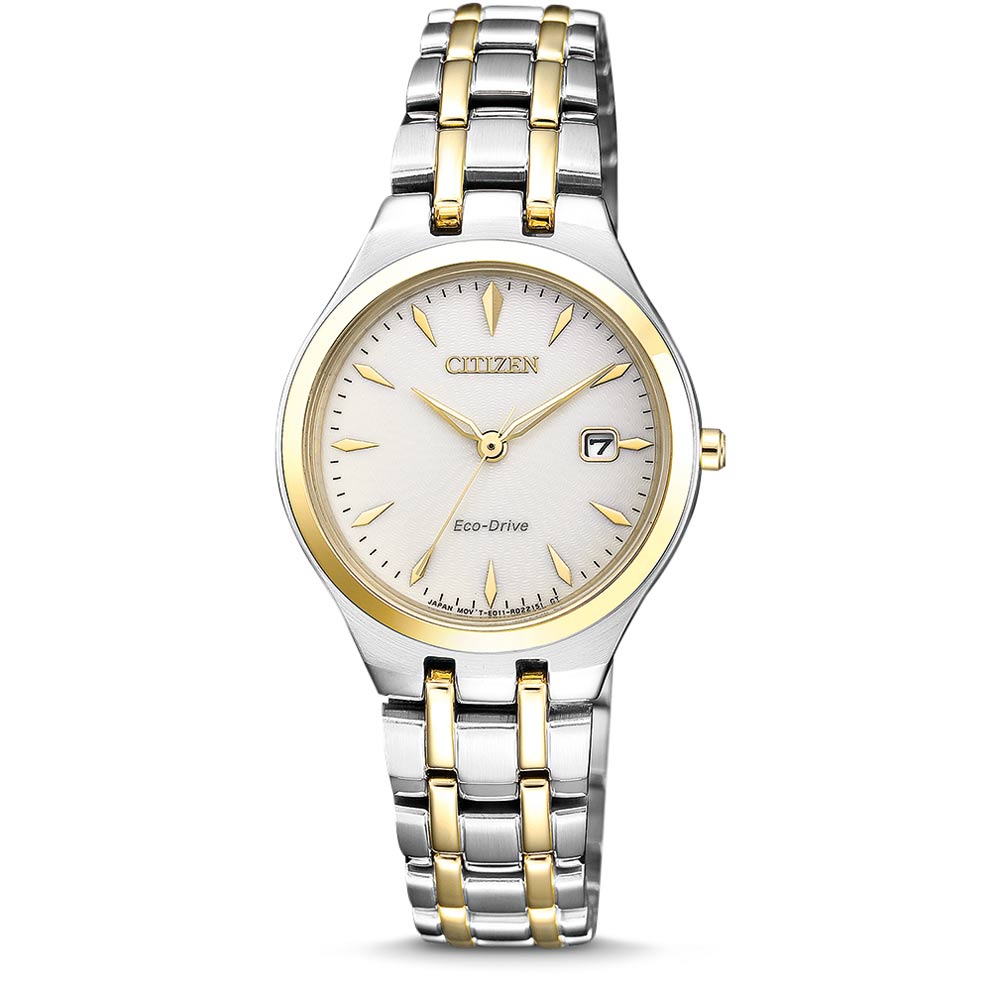 Ladies Two Tone Citizen Eco Drive Watch