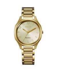 Ladies Gold Citizen Eco Drive Watch