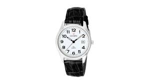 Mens Olympic Leather Strap Watch