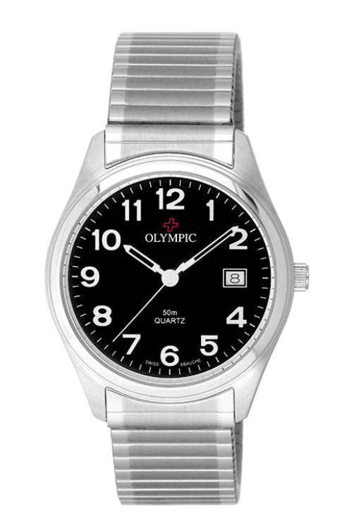 Mens Olympic Analogue Watch With Expanding Strap