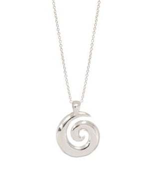 Sterling Silver Koru Pendant (Pendant Only)