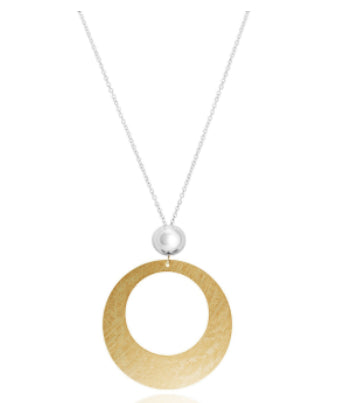 Circula Yellow Gold Necklace