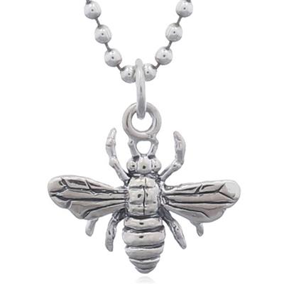 Silver Honey Bee Pendant (Pendant Only)