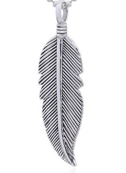 Sterling Silver Feather Pendant