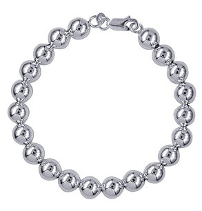 Sterling Silver 19cm Ball Bracelet