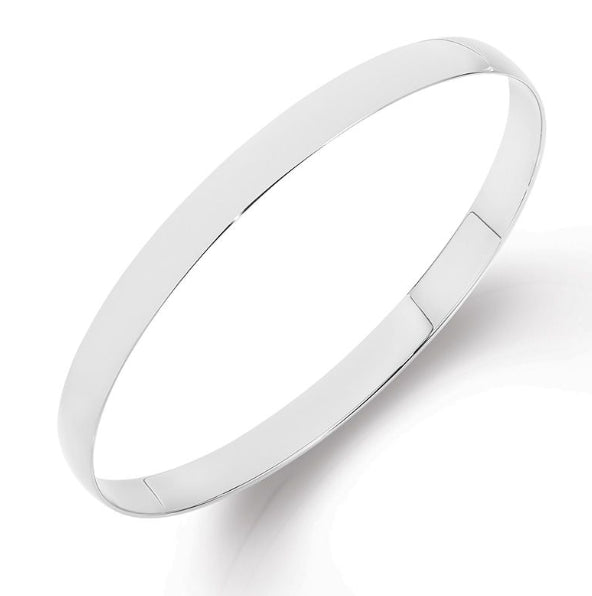 Sterling Silver Bangle 6mm wide