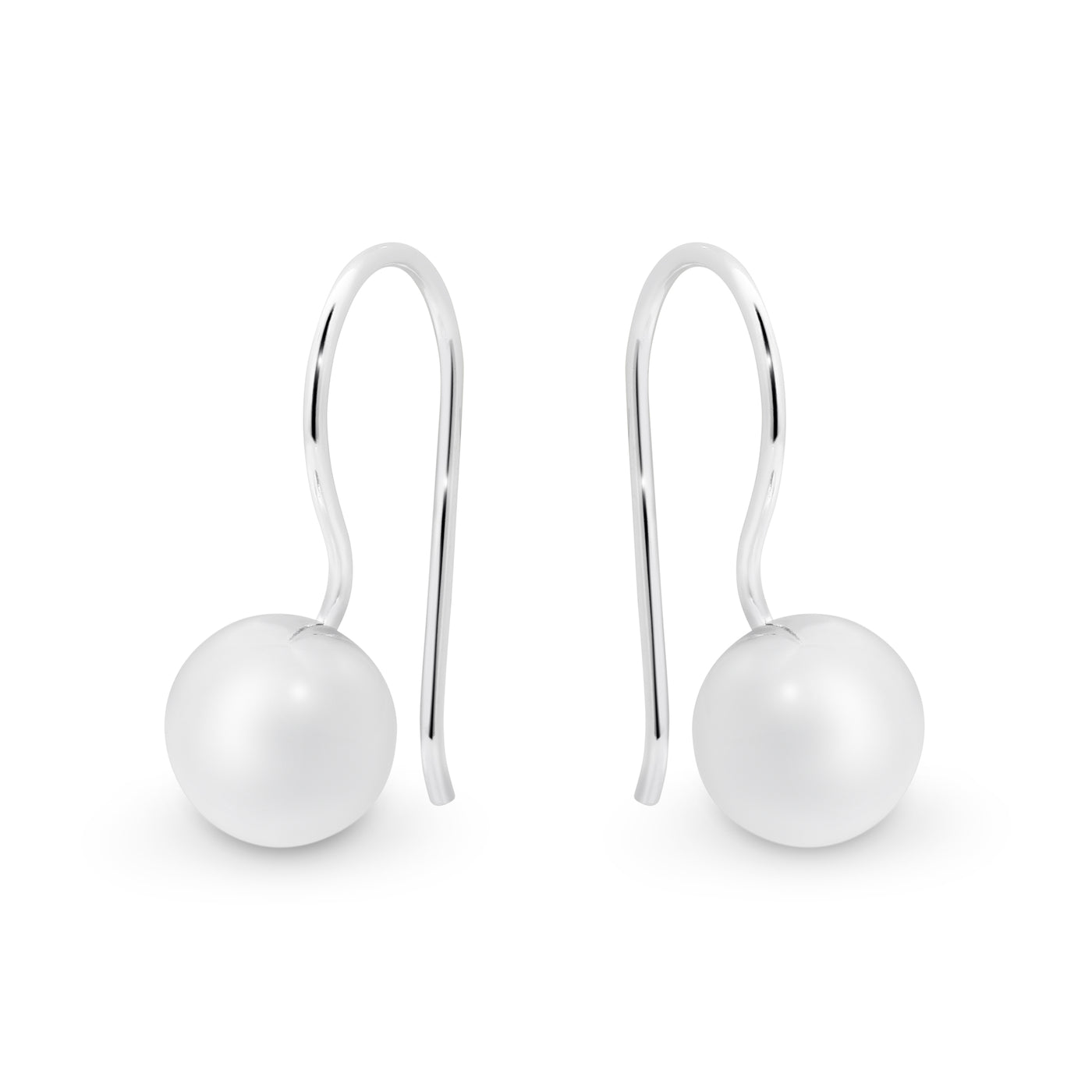 Sterling Silver Euro Ball Earrings