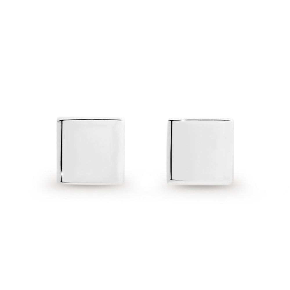 Sterling Silver Square Stud