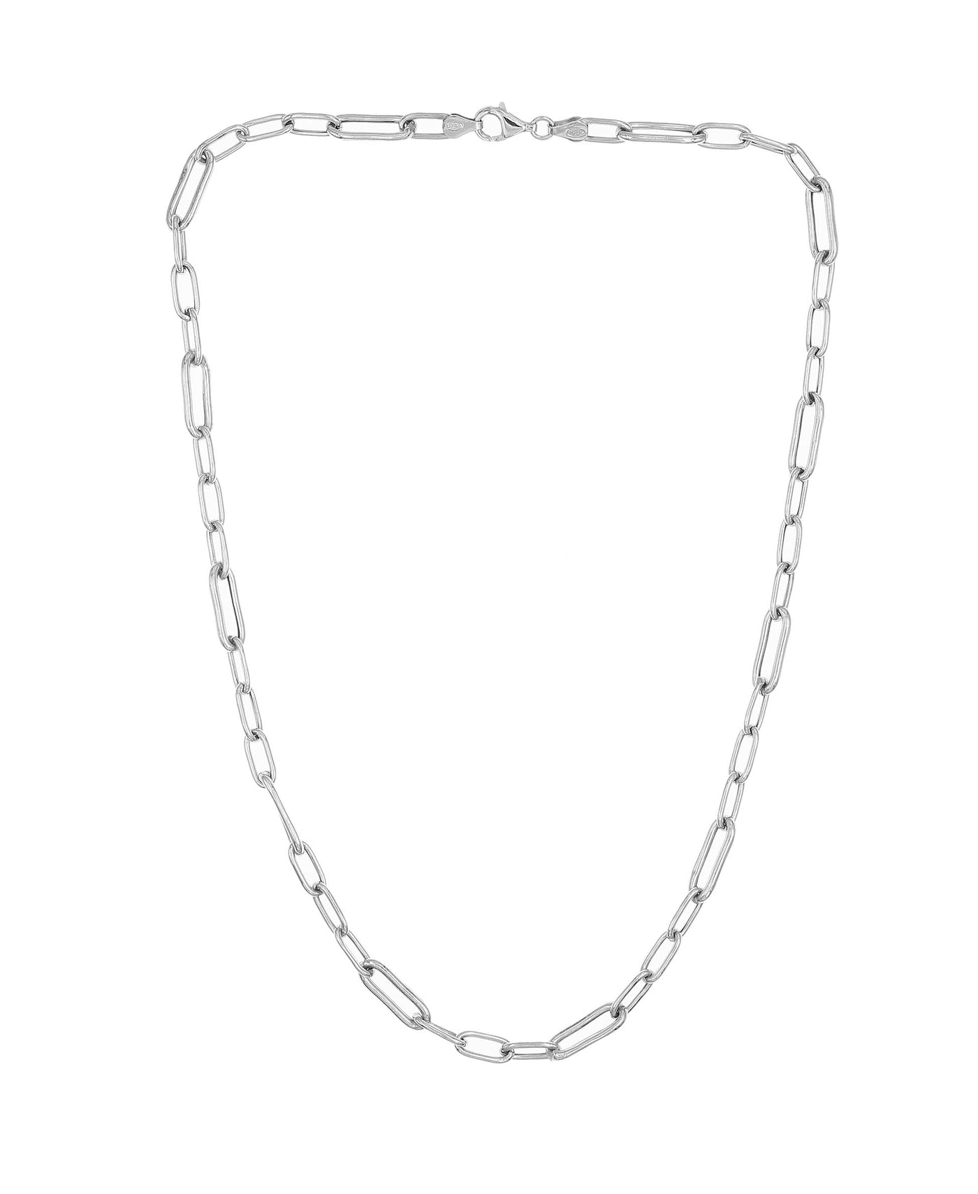 Sterling Silver Paper Link Chain